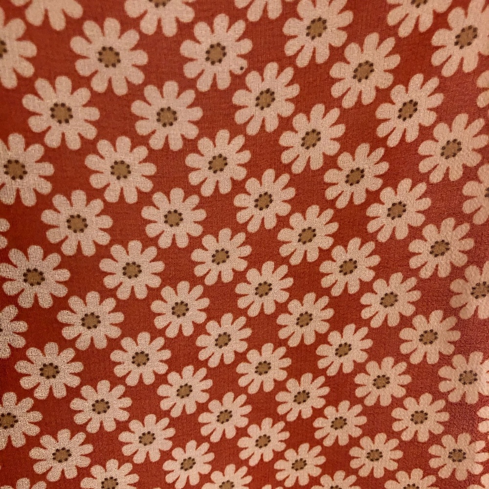A’reve Anthropologie Red Off Shoulder Floral Top - Picture 2 of 11